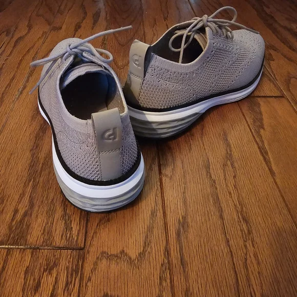 Cole Haan Light Gray Knit Wing Oxfords - Picture 4 of 8
